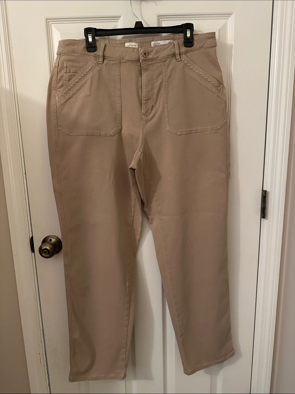 Women’s Tan Straight-Leg jeans